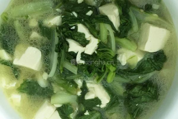 小白菜炖豆腐的做法图解6