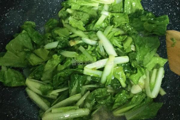 小白菜炖豆腐的做法图解4