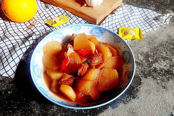 萝卜炖肉的做法图解8