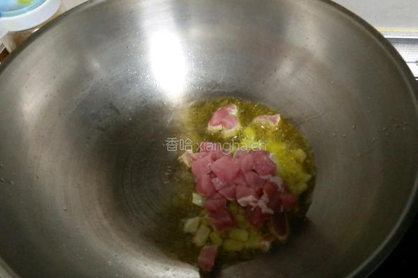 茄子肉丁打卤面的做法图解4