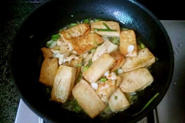 煎水豆腐的做法图解3