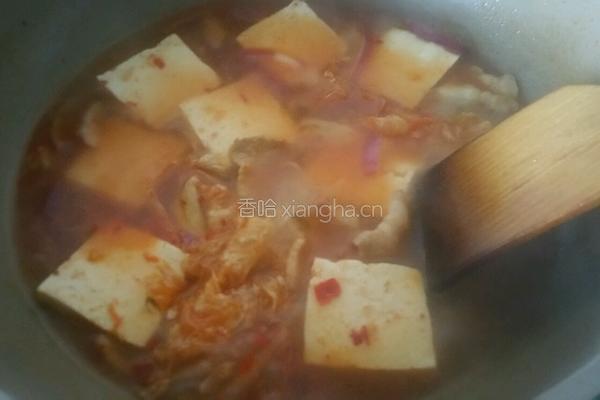 韩式辣豆腐汤的做法图解5
