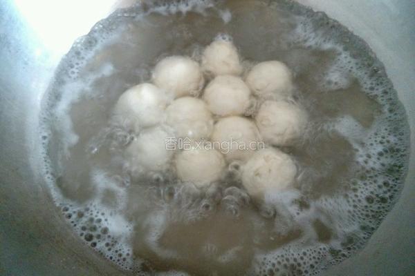 花生绿豆沙汤圆的做法图解16