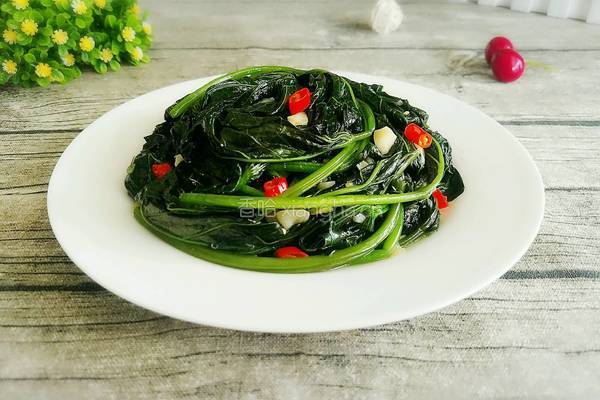 炒红薯叶的做法图解7