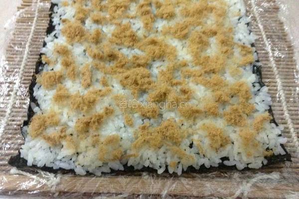 肉松紫菜包饭的做法图解5
