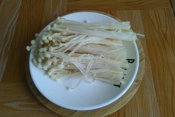 锡纸金针蘑的做法图解1