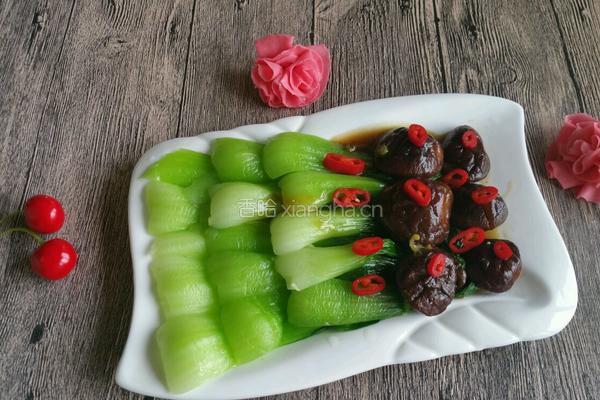 香菇趴油菜的做法图解5