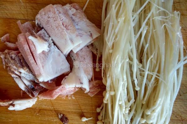 羊肉金针菇的做法图解1