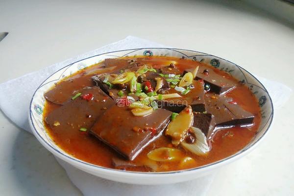 红烧鸭血的做法图解8