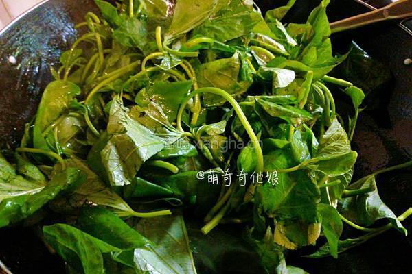 炝炒红薯叶的做法图解5
