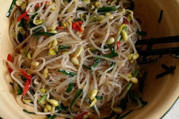 黄豆芽拌粉丝的做法图解8