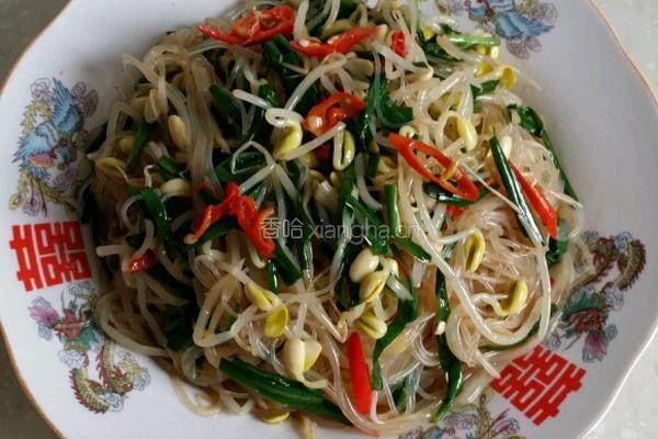 黄豆芽拌粉丝的做法图解9