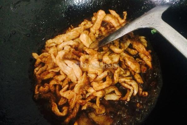 辣椒炒肉丝的做法图解6