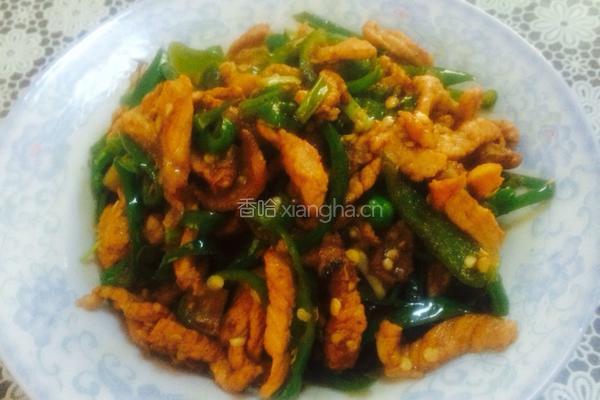 辣椒炒肉丝的做法图解11