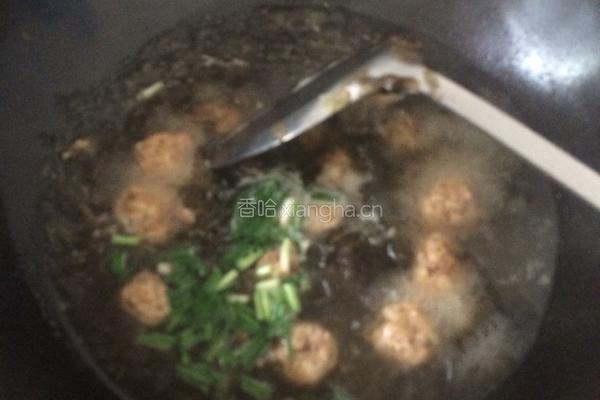 肉丸紫菜汤的做法图解6