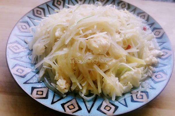 土豆丝炒鸡蛋的做法图解9