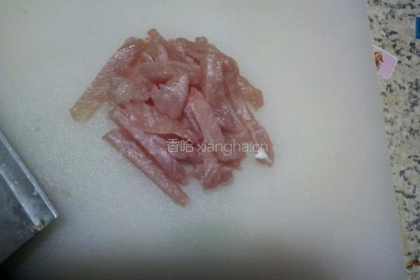 肉丝炒豆角的做法图解2