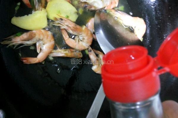 芹菜炒大虾的做法图解8