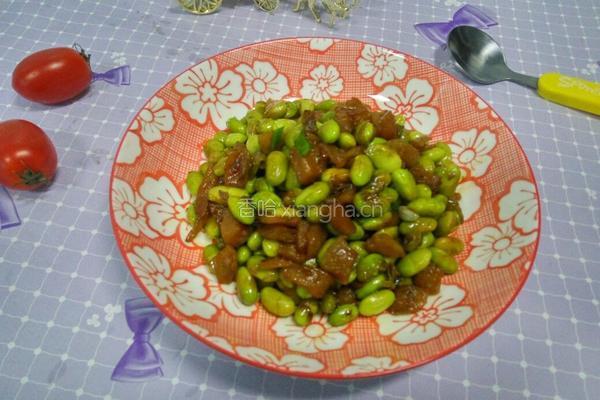 酱瓜炒毛豆的做法图解10