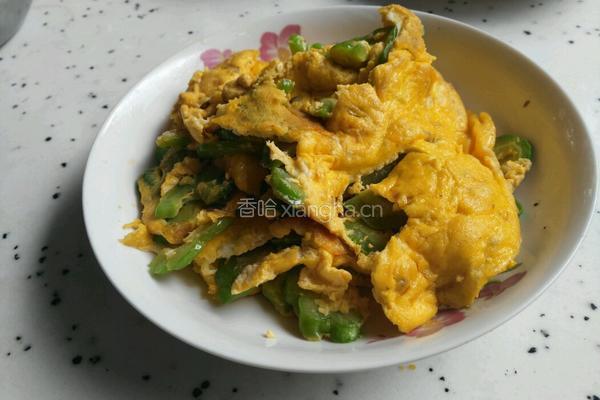 苦瓜煎蛋的做法图解8