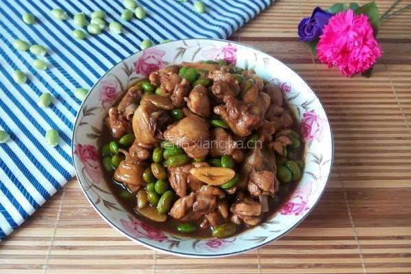 毛豆米烧鸡腿的做法图解10