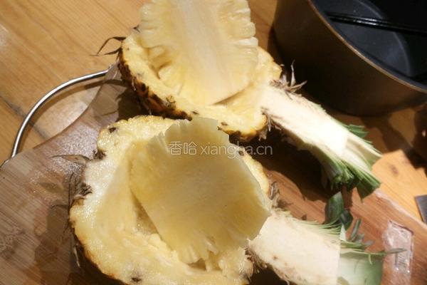 菠萝炒饭的做法图解2