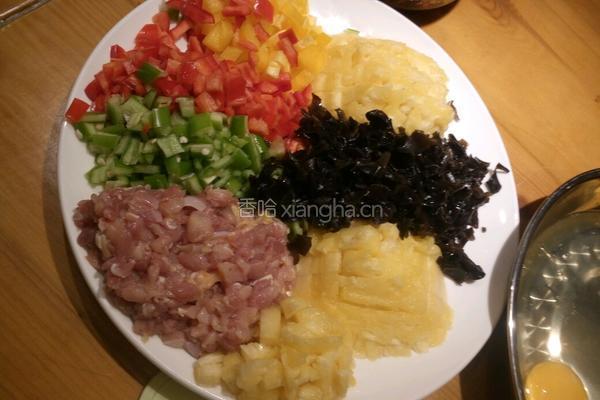 菠萝炒饭的做法图解3