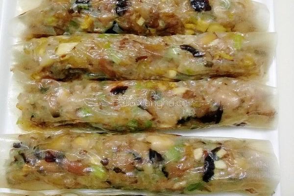 豆皮糯米卷的做法图解25