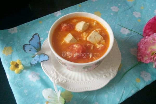 西红柿豆腐汤的做法图解10