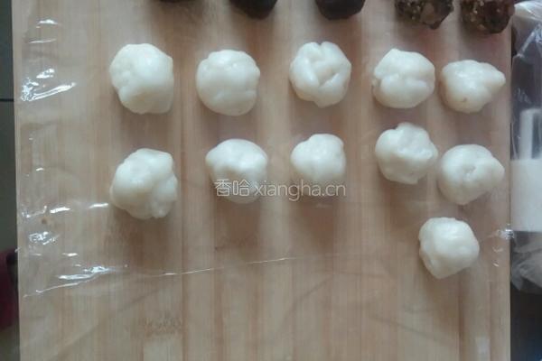 冰皮月饼（奶黄豆沙五仁）的做法图解6