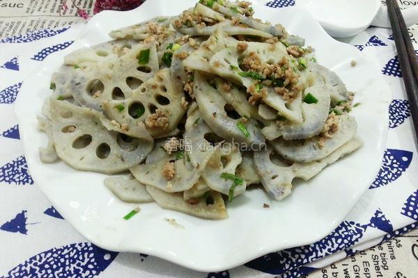 肉炒莲藕的做法图解6