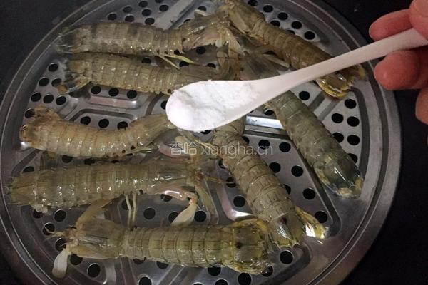 姜醋汁琵琶虾的做法图解3