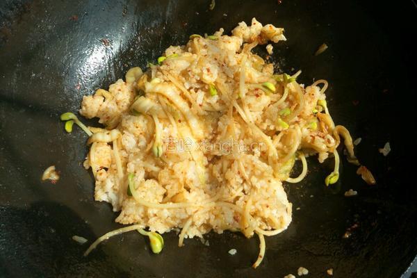 韩式辣白菜炒饭的做法图解6