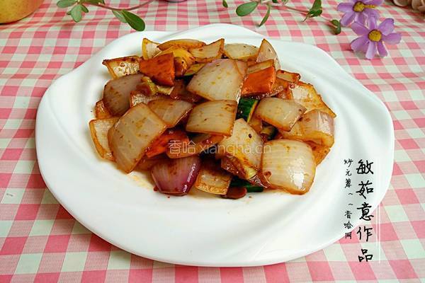 炒元葱的做法图解8