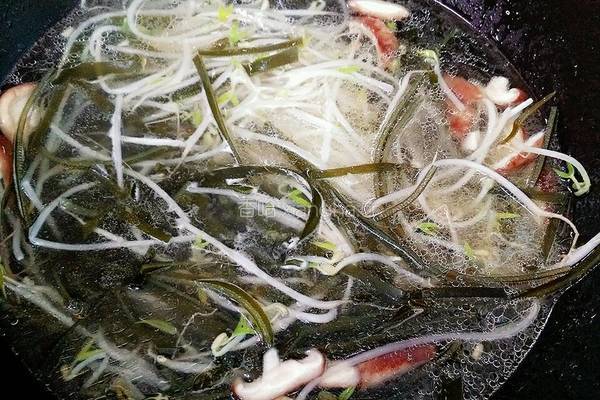 海带豆芽汤的做法图解5