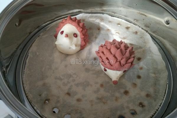 小刺猬豆沙包的做法图解9