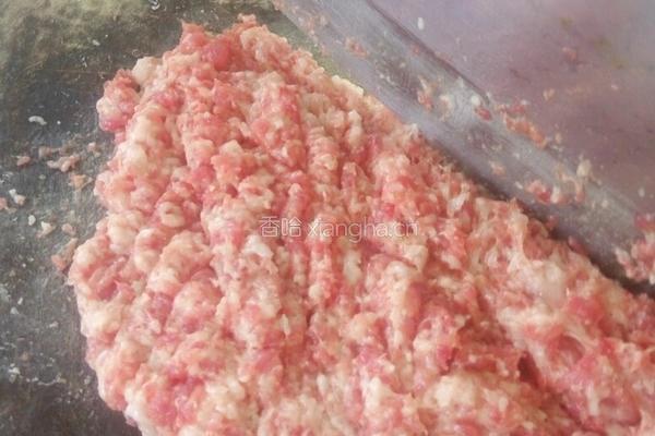 香菇葱肉饼的做法图解2