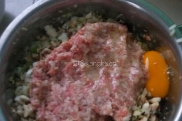 香菇葱肉饼的做法图解4