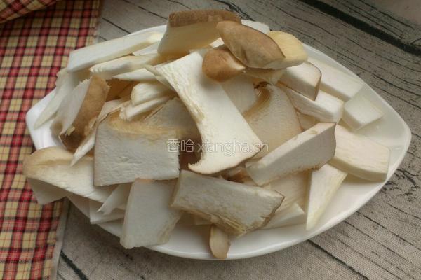 杏鲍菇炒油菜的做法图解2