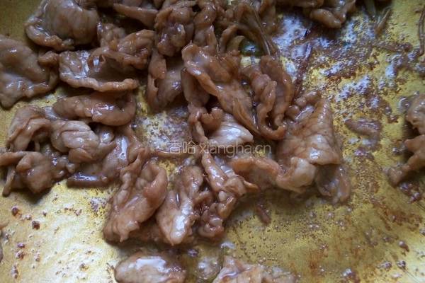莲花白炒肉的做法图解4