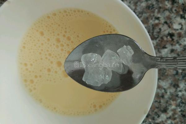 冰糖木瓜鸡蛋糖水的做法图解5