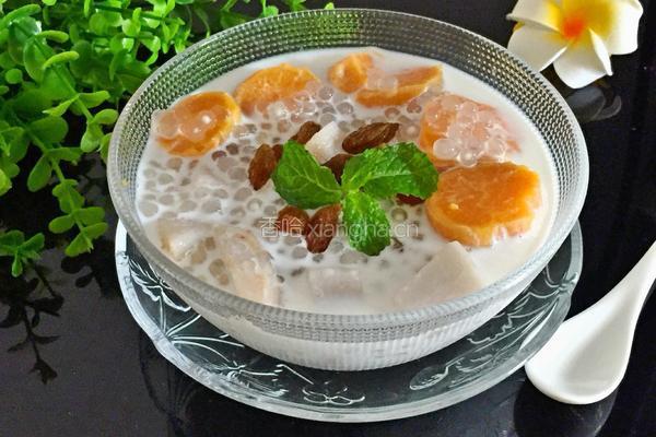 香芋牛奶西米露的做法图解8
