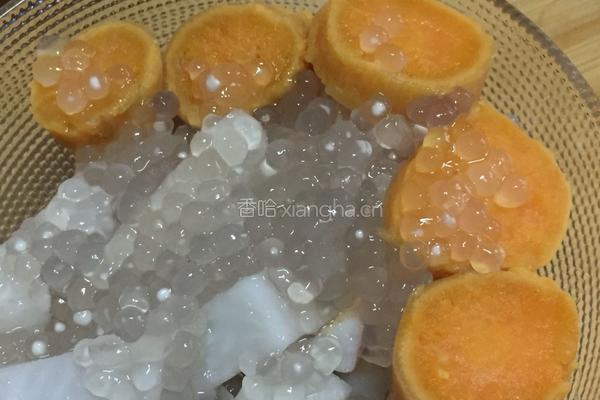 香芋牛奶西米露的做法图解7