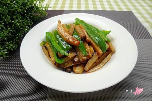 尖椒炒杏鲍菇的做法图解8
