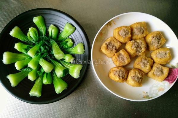 油豆腐包肉的做法图解6