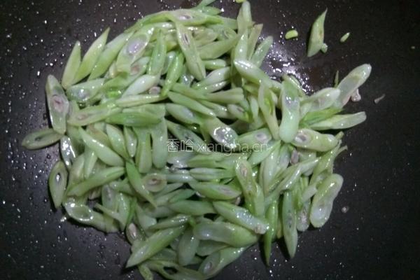 清炒扁豆的做法图解6