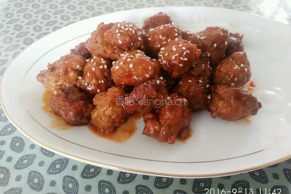 酸甜肉丸的做法图解12