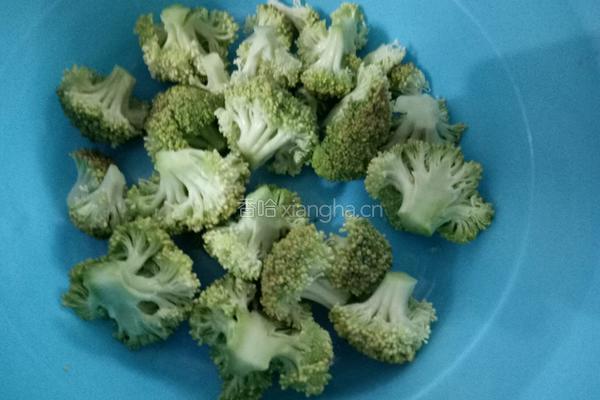 炒花椰菜的做法图解1