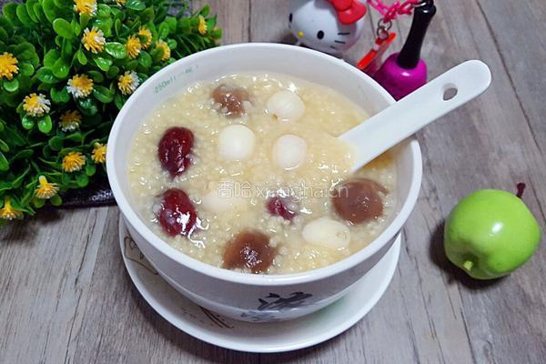 桂圆红枣莲子粥的做法图解8