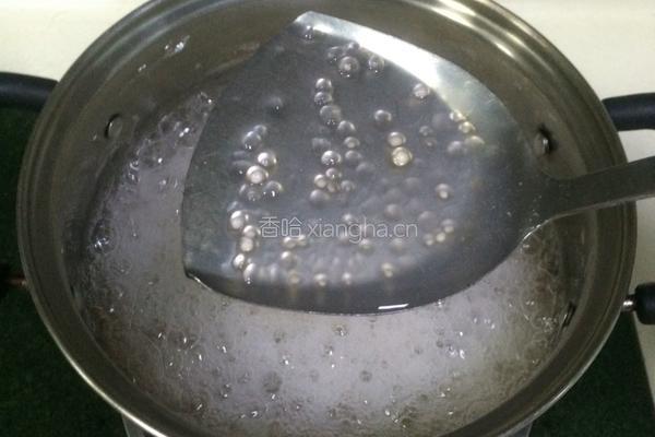 紫薯牛奶西米露的做法图解3